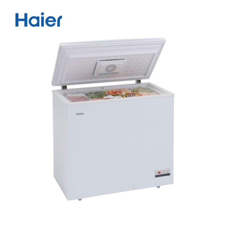 haier-ตู้แช่-ตู้แช่แข็งฝากระจกระบบ-low-frost-ขนาด-142-ลิตร-5-0-คิว-รุ่น-hcf-lf208-สีขาว