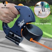 Double Dog Leash 360 Degree Retractable Roulette Leash Pet Walking Lead Outdoor Solid 3M Long Leashes For Two Dogs Leashes