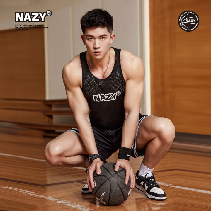 nazy-เสื้อกล้ามบาสเก็ตบอลกีฬาลำลองสไตล์อเมริกันสำหรับผู้ชาย-t-เสื้อแขนกุดเสื้อบอล