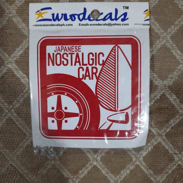 Japanese Nostalgic Car Enthusiast Car Sticker Lazada PH