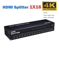 1x1 6ตัวแยก HDMI 1 In 16 Out HDMI ตัวกระจายสัญญาณ4K 2K 3D HDMI วีดีโอหลายทางตัวกระจายสัญญาณสำหรับพีซี HDTV ไฟติด