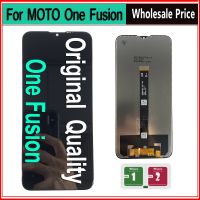 สำหรับ MOTO ONE Fusion LCD หน้าจอแสดงผลแบบดั้งเดิมสัมผัสทำให้เป็นดิจิทัลประกอบสำหรับ MOTO One Fusion Display XT2073-2