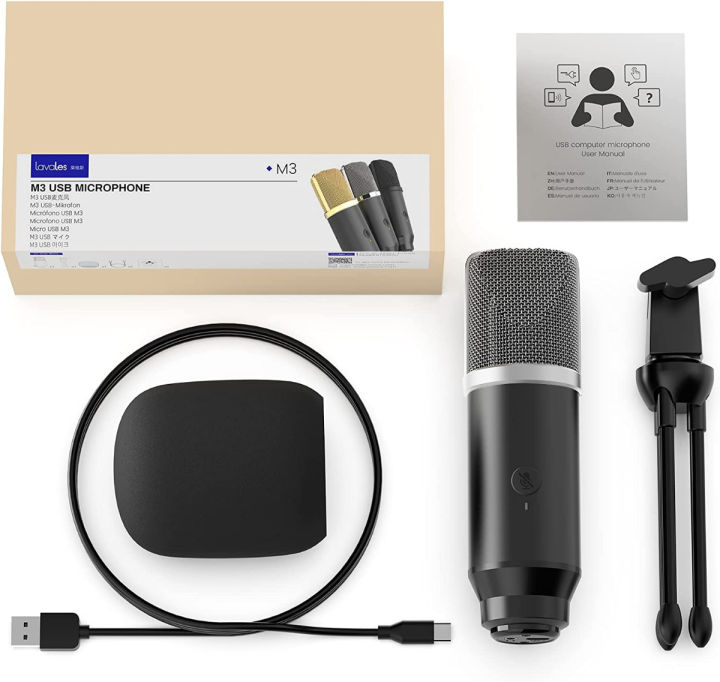 lavales-condenser-microphone-usb-microphone-with-tripod-for-streaming-podcast-vocal-recording-gaming-conference-computer-microphone-silver