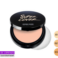 สิวันนา แป้งพัฟผสมรองพื้น กันน้ำ กันเหงื่อ คุมมัน 10g HF201 Sivanna Colors Super Cover Highest Wear Pact Two Way Cake