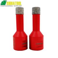 SHDIATOOL 2pcs M14 Dia 12mm Vacuum zed Diamond Drilling Core Bits Dry Drilling Bits Hole Saw Diamond Drill Bit Crown