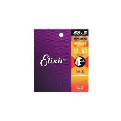 🏆Original Elixir set of folk acoustic guitar strings 16052 strings full set of strings ELIXIR Yilix