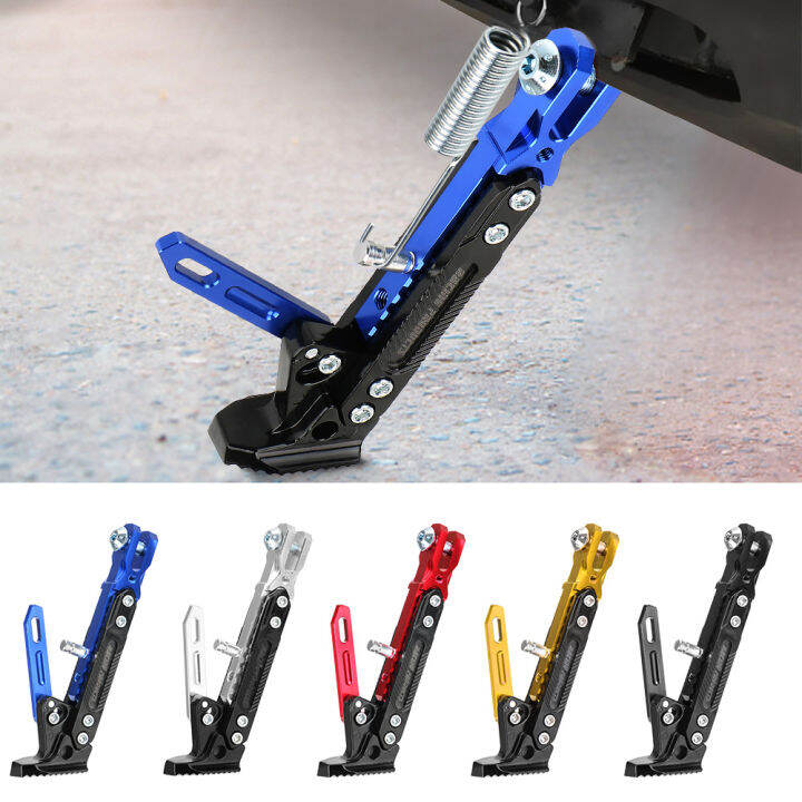 motorcycle-kickstand-kick-bracket-foot-side-stand-for-electric-motorbikeadjustable-kickstand-moto-cnc-kick-stand-parking-bracket