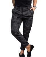 2021 Mens Casual Plaid Pants In Spring and Summer Are Loose and Thin Fashion Street Wear Pants for Men Clothing