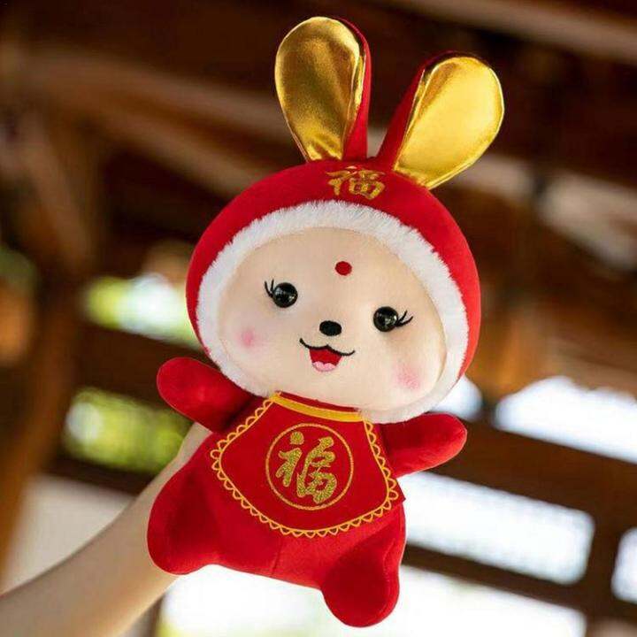 2023-chinese-new-year-rabbit-stuffed-doll-cute-furry-tang-suit-bunny-chinese-style-cozy-plush-toy-bunny-pillow-toy-for-2023-new-year-spring-festival-proficient