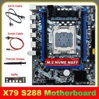 X79 S288 Motherboard SATA Cable+Switch Cable+Baffle+Thermal Grease LGA2011 M.2 NVME DDR3 Parts Kit for E5 2620 2630 2640 2650 CPU