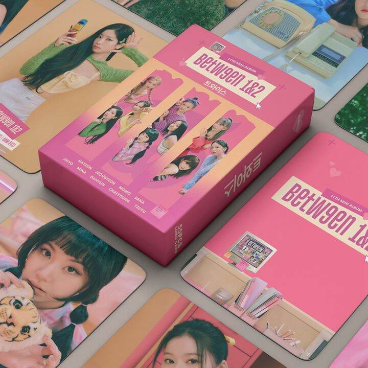 55ชิ้นเซ็ต-kpop-สองครั้งอัลบั้มใหม่ระหว่าง1และ2-lomo-บัตร-photocard-hd-พิมพ์อัลบั้มขนาดเล็กบัตรภาพสำหรับแฟนๆคอลเลกชันโปสการ์ด