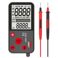 BSIDE ADMS7 Voltage Tester 3.5Inch LCD Digital Smart Multimeter 3-Line Display TRMS 6000 Counts DMM Multimeter with Analog Bargraph