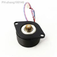 MOONS Micro 36MM Round 14HK2401 Stepper Motor 0.9 Degree 2-Phase 4-Wire 13 Ohms 15 teeth Brass Gear for Printer CNC Robot