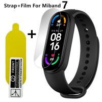 Strap for Xiaomi Mi Band 7 Silicone Replacement Bracelet for Xiaomi Mi Band 7 Strap with Film 【BYUE】