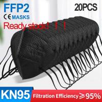 Deyln 20 Pcs Masks KN95 PM2.5 Cotton Dust-Proof Breathing Face Mask KN95 5ply Complete Dust Proof Case Dust Proof Mask Mask Anti Dust Multilayer with