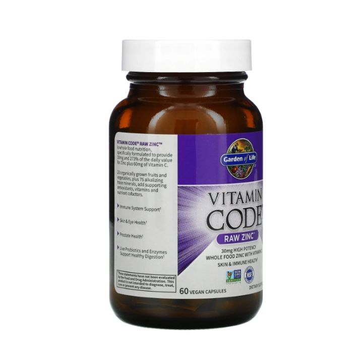 garden-of-life-vitamin-code-raw-zinc-60-vegan-capsules-ซิงค์-60-วีแกนแคปซูล