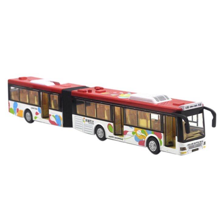 Bus Toy Extended Bus Tram Indoor Collection Alloy Bus Model Interesting