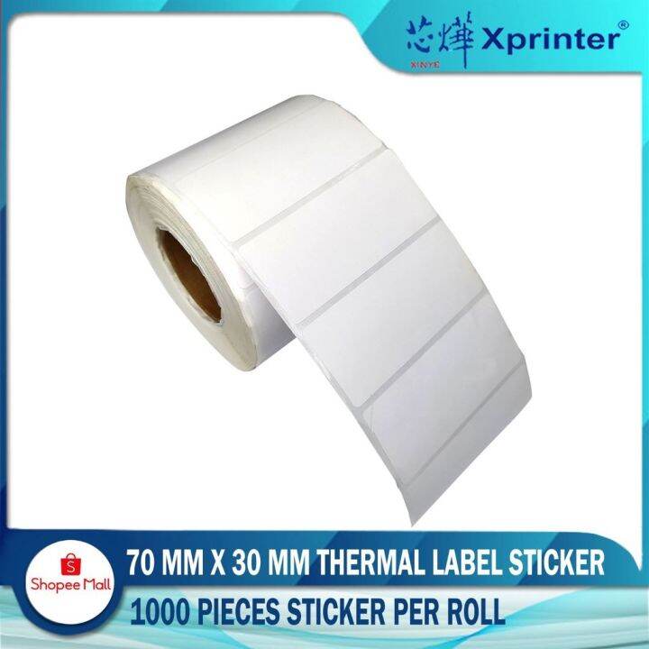 Xprinter 1 roll 70 x 30 mm Barcode Sticker Thermal Price Label Product