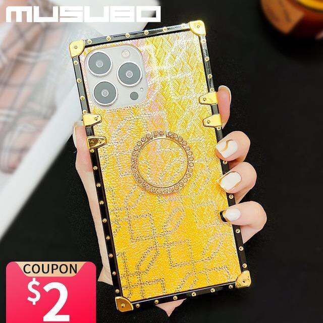 yellow-peach-flavor-เคส-musubo-หรูหราสีทองสำหรับ-iphone-14-13-pro-12-pro-max-11-xr-เคสตั้งได้-fundas-iphon-xr-xs-max-8-plus-se-coque-capa