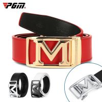 ✓❈ golf belt cowhide M Letter 3 colours PGM Brand new waist band gift can cut short 97-108cm lenght golf ball games clothes pants