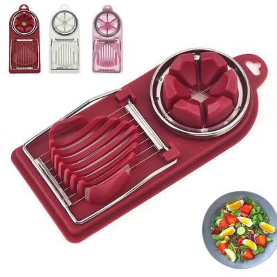 Multi Functional Egg Cutting Artifact Kitchen Supplies In Kitchen Egg Cutting Cutter Century One Two Tools O2V8