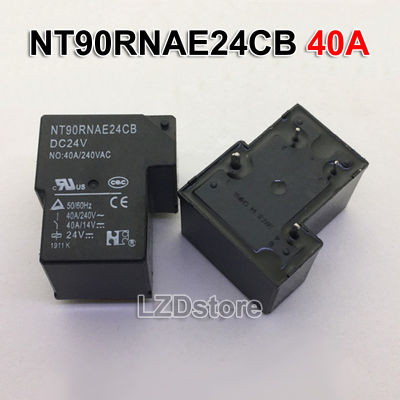 1ชิ้น NT90RHAE24CB 30A NT90RNAE24CB 40A รีเลย์พลังสูง24V DC24V 240VAC T90 4พิน4P