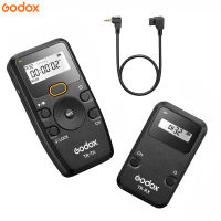 Godox TR Series 2.4G รีโมทคอนโทรลไร้สายชัตเตอร์กล้องรีโมท (Tramsmitter &amp; Receiver) 6การตั้งค่าตัวจับเวลา32ช่องสัญญาณควบคุมระยะทาง100เมตรด้วย TR-S1สายชัตเตอร์อะไหล่สำหรับ Sony A900/A700/A560/A400/A350/A300/A200/A99II/A77II/A65/A57/A55