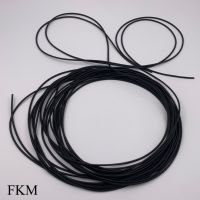 【lz】❈✁  6.5mm 7mm 7.5mm 8mm 8.6mm 9mm od diâmetro exterior fkm fluororubber porta do carro janela amortecedor corda redonda o anel sólido tira de vedação