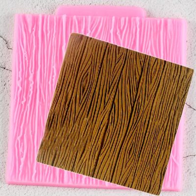 【YF】 Sugarcraft Tree Bark Texture Wood Pattern Silicone Mold Cake Decorating Tool Border Fondant Molds Candy Chocolate Mould