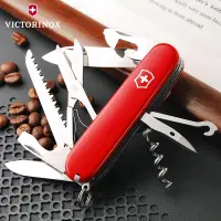 Victorinox กระเป๋ากองทัพสวิสแบบพกพาขนาด91มม. เครื่องมือหลายแบบนักล่านัก1.3713