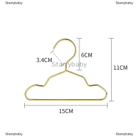 Starrybaby ที่แขวนเสื้อผ้าโลหะสำหรับสัตว์เลี้ยงทำจากลวดโลหะขนาดเล็กแข็งแรงสำหรับสุนัขแมวสีทองเสื้อแขวนเสื้อผ้าพร้อมร่อง