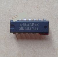 2pcs SN74ALS74AN ใหม่นำเข้าชิ้นส่วนอิเล็กทรอนิกส์ชิป IC คอลัมน์คู่วงจรรวม DIP-14