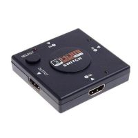 ถูก++ HDMI 3 Port Switch HDMI Switch เข้า 3 ออก 1 สำหรับเพิ่มช่อง HDMI(Black) ของดี สายดิจิตอล สายHDMI สายทีวี สายสัญญาณทีวี