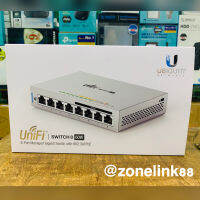 Fully Managed Gigabit Switch The UniFi Switch 8-port models feature Gigabit Ethernet ports in a compact form factor. The switches are fully manageable, delivering robust performance and intelligent switching for your networks.  Models: US‑8, US‑8‑60W