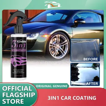3 In 1 Car Coating Spray Nano Ceramic Polishing Wax Paint Scratch Repair  Set