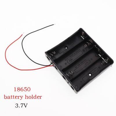 18650 Battery Case Holder with Lead Wire Bundle 1/2/3/4 Slots 3.7V Series Circuit DIY Battery Storage Holder Box Case with Lead