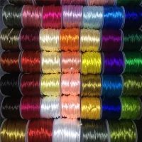 2mm Chinese Knot Rope 10meters-250yards 35colors Mix Nylon Satin Silky Macrame Cord Beading Braided Bracelet String Thread Cleaning Tools