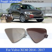 CAPQX ฝาปิดขอเกี่ยวกับลากจูงกันชนหน้าสำหรับ Volvo XC60 2014 2015 2016 2017ฝาที่ครอบตะขอลากกันชนฝาปิดมีที่ยึด