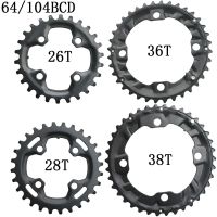 104BCD 64BCD โคโรน่าต่อ Bicicletta Doppia Ruota Dentata 22T 24T 26T 28T 36T 38T Pignoni จักรยานเสือภูเขา Guarnitura Parpita Dentata