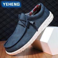 Mens Casual Shoes Flat Outdoor Mens Sneakers Lightweight Boat Shoes Driving Loafers Breathable Men Canvas Shoe Plus Size 39-48