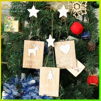 VHGG Party Supplies Wedding Decoration DIY Crafts Gifts Wood Tag Xmas Hanging Christmas Letter Doodle Small Wooden Sign Pendant