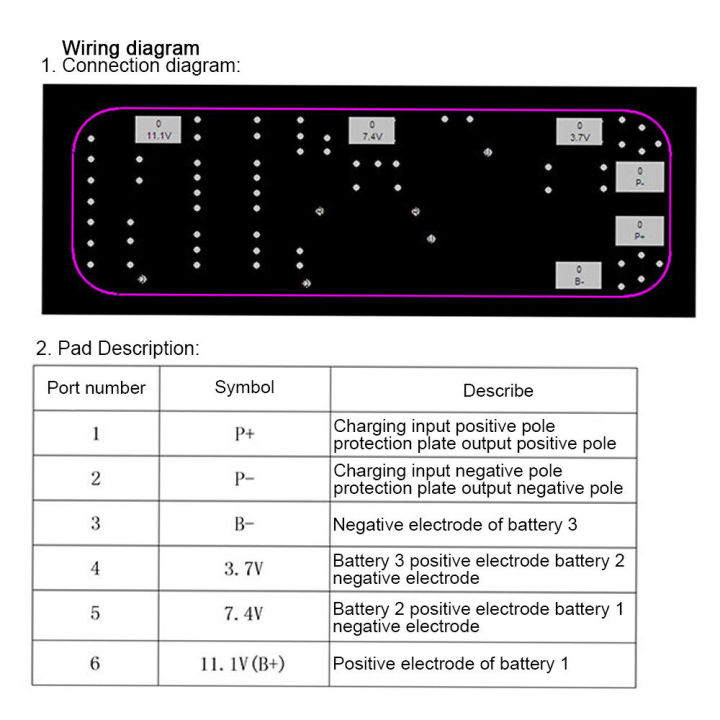 pcbfun-3s-12v-10a-18650แบตเตอรี่ลิเธียมแผ่นป้องกัน-bms-li-ion-charger-โมดูลป้องกัน-anti-overcharge-over-discharge-over-current-short-circui