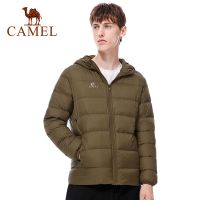 Camel เสื้อแจ็กเก็ต คอปกตั้ง น้ําหนักเบา สําหรับผู้ชาย