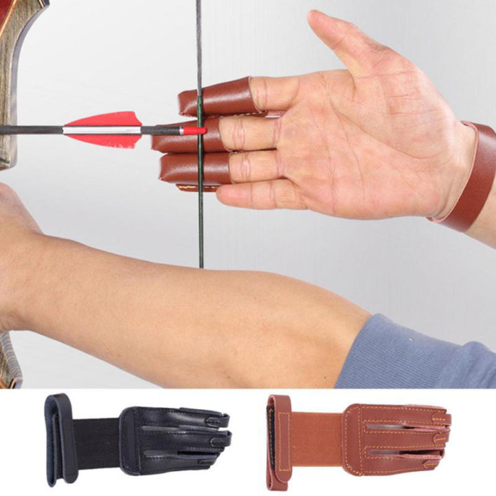 pb-นักล่านิ้วมือยาม-sarung-busur-นิ้วมือมั่นคงอุปกรณ์ป้องกันป้องกันนิ้วมือแถบนิ้ว3นิ้วกันลื่น