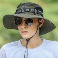 Fishing Hat Man Wide Breathable Mesh Cap Beach Hats Mens Outdoors UV Protection