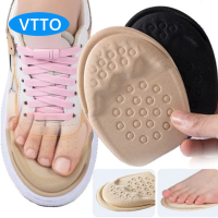 VTTO 1คู่ผู้หญิงผู้ชายบรรเทาอาการปวดเท้าแทรกครึ่ง Insoles ลื่นแต่เพียงผู้เดียวเบาะรองเท้าลดเบาะด้านหน้าแผ่นเท้าสำหรับรองเท้าแทรก