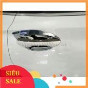 Bộ ốp tay nắm, hõm cửa xe Hyundai Santafe 2019 mạ Crom giá rẻ