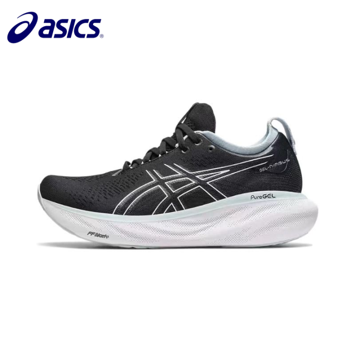 2023-asics-รองเท้าวิ่งแบบแอโรบิกเบาระบายอากาศได้เฉียบ-รองเท้าวิ่งรองรับแรงกระแทกวิ่งมาราธอน-nimbus25ใหม่