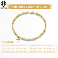 Rinntin 925 Sterling Silver Italian 2.5mm Handmade Flat Byzantine Chain Bracelet for Women Luxury Bracelet Fine Jewelry SB122