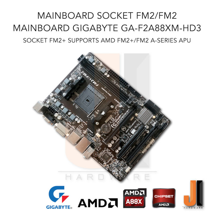 mainboard-gigabyte-ga-f2a88xm-hd3-socket-fm2-fm2-สินค้ามือสองสภาพดีมีการรับประกัน